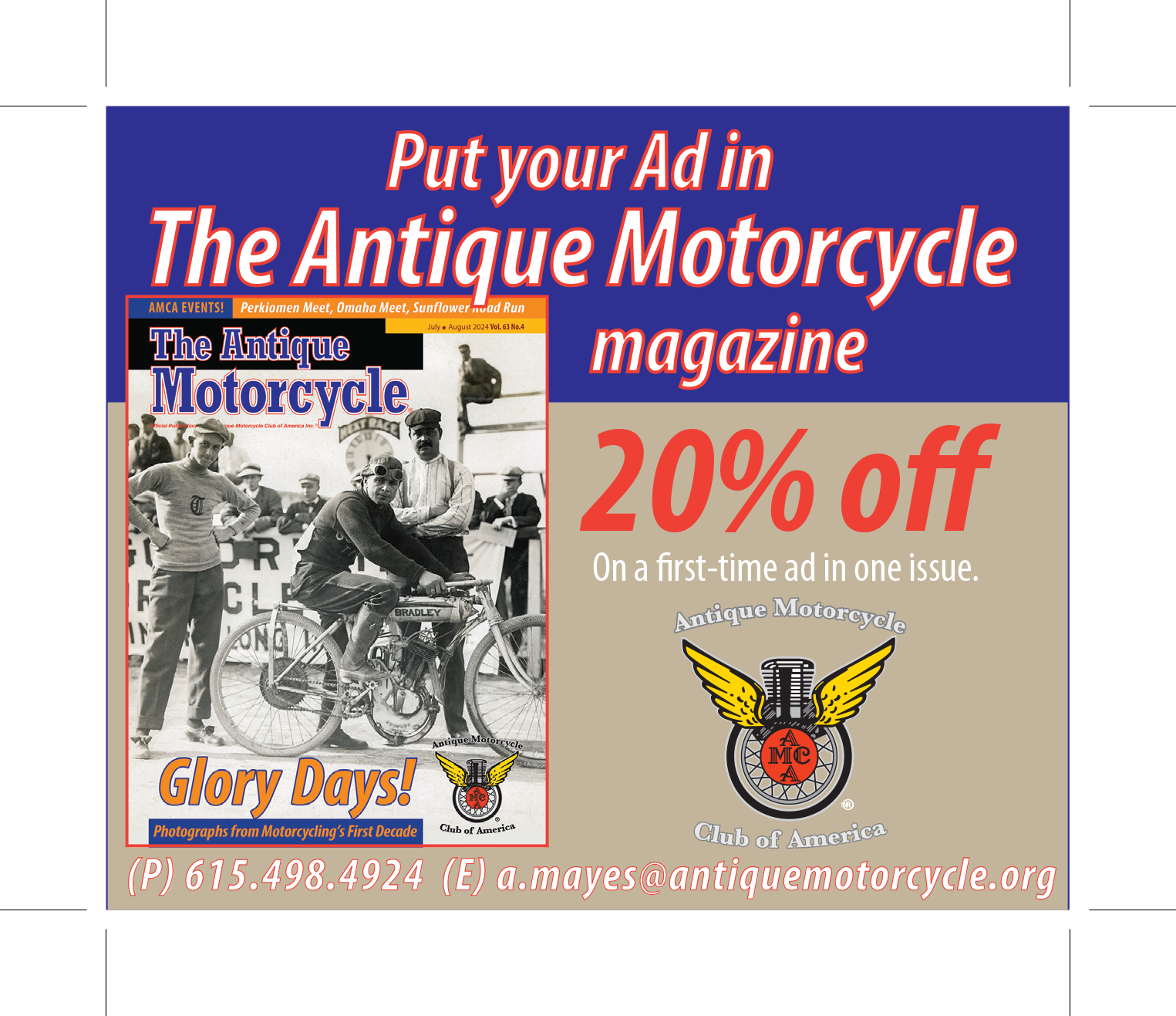 Special advertising offer